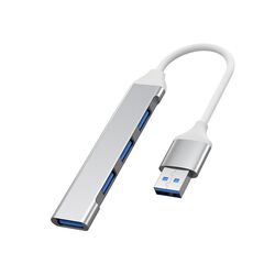 PremiumCord Hub USB3.2 A na USB3.2 A + 3x USB2.0 A, SuperSpeed 5Gbps, hliníkové púzdro