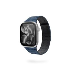 Epico Magnetic+ Silikonový remienok pre Apple Watch SE (44mm)/Series 1-9 (42/44/45mm) 10-11 (46mm)/Ultra (49mm) - modrá