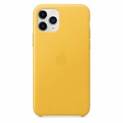 Apple iPhone 11 Pro Leather Case, meyer lemon