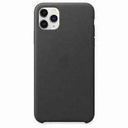 Apple iPhone 11 Pro Max Leather Case, black