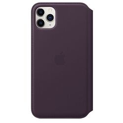 Apple iPhone 11 Pro Max Leather Folio, aubergine