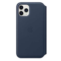 Apple iPhone 11 Pro Max Leather Folio, deep sea blue