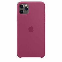Apple iPhone 11 Pro Max Silicone Case, pomegranate