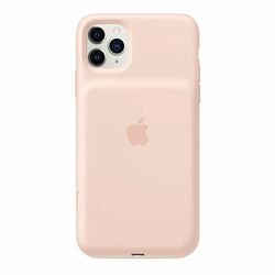 Apple iPhone 11 Pro Max Smart Battery Case with Wireless Charging, pink sand