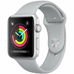 Apple Watch Series 3 GPS, 38mm, strieborná, Trieda A - použité, záruka 12 mesiacov