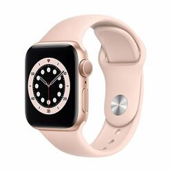 Apple Watch Series 6 GPS, 44mm zlatá Aluminium Case with ružová Sand Sport Band - Regular na pgs.sk