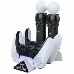 Duálna nabíjacia stanica iPega P5011 pre PS5 DualSense a Move Controller | pgs.sk