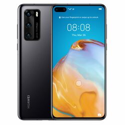 Huawei P40 5G, 8/128GB, Dual SIM, čierna, Trieda A+ - použité, záruka 12 mesiacov