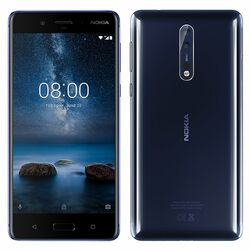Nokia 8, Dual SIM, 64GB,  Tempered Blue, Trieda A - použité, záruka 12 mesiacov na pgs.sk