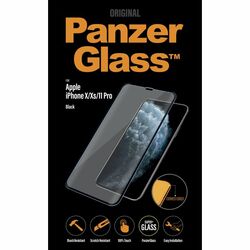 Ochranné temperované sklo PanzerGlass Case Friendly pre Apple iPhone 11 Pro, Xs, X, čierna foto