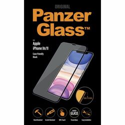 Ochranné temperované sklo PanzerGlass Case Friendly pre Apple iPhone 11, XR, čierna foto