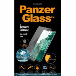 Ochranné temperované sklo PanzerGlass Case Friendly pre Samsung Galaxy S21 - G991B, Fingerprint komp., black