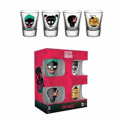 Poháriky Suicide Squad - Skulls Set (4 ks)
