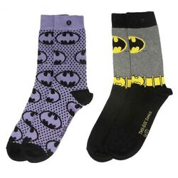 Ponožky DC Comic Batman Purple 37/41 (2-Pack)