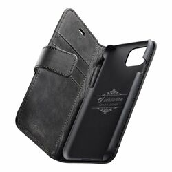 Prémiové kožené puzdro CellularLine Supreme pre Apple iPhone 11, čierne