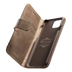 Prémiové kožené puzdro CellularLine Supreme pre Apple iPhone 11 Pro, hnedé