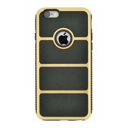 Puzdro 4-OK Cover Chrome Iron Pre iPhone 6, Čierno-zlaté