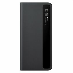 Puzdro Clear View Cover pre Samsung Galaxy S21 Ultra - G998B, black (EF-ZG998C)