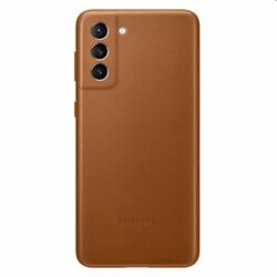 Puzdro Leather Cover pre Samsung Galaxy S21 - G991B, brown (EF-VG991L)