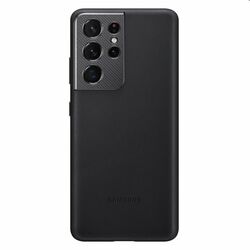 Puzdro Leather Cover pre Samsung Galaxy S21 Ultra - G998B, black (EF-VG998L)