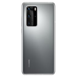 Puzdro originálne Silicone Case pre Huawei P40 Pro, Transparent