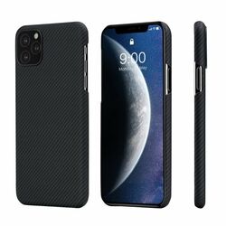 Puzdro Pitaka Air z aramidových vlákien pre iPhone 11 Pro, čierne