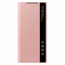 Puzdro Samsung Clear View Cover pre Galaxy Note 20 - N980F, copper brown (EF-ZN980CAE)