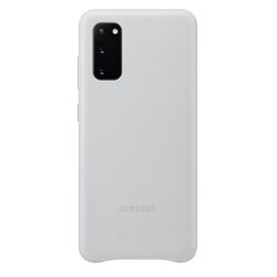 Puzdro Leather Cover pre Samsung Galaxy S20, light gray