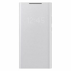 Puzdro Samsung LED View Cover pre Galaxy Note 20 Ultra 5G - N986B, white silver (EF-NN985PSE)