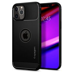Puzdro Spigen Rugged Armor pre Apple iPhone 12 Pro Max, čierne