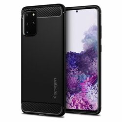 Puzdro Spigen Rugged Armor pre Samsung Galaxy S20 Plus - G985F, Black