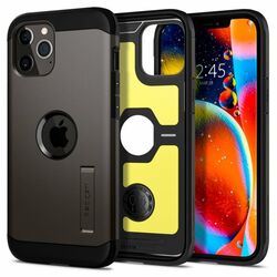 Puzdro Spigen Tough Armor pre Apple iPhone 12/12 Pro, gunmetal