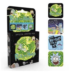 Rick and Morty tácky pod poháre (4-Pack)