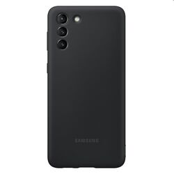 Puzdro Silicone Cover pre Samsung Galaxy S21 Plus - G996B, black (EF-PG996C) - OPENBOX (Rozbalený tovar s plnou zárukou)