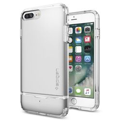Puzdro Spigen Flip Armor pre iPhone 7 Plus a iPhone 8 Plus, Satin Silver
