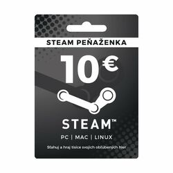 Steam nabitie peňaženky 10 €