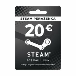 Steam nabitie peňaženky 20 €