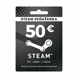 Steam nabitie peňaženky 50 €