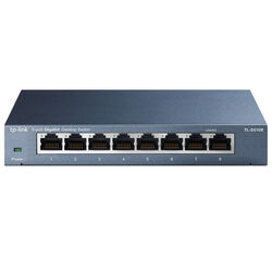 TP-Link TL-SG108 8x gigabitový sieťový switch stolný, kovová sivá | pgs.sk