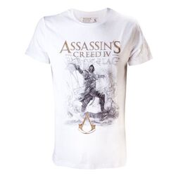 Tričko Assassin’s Creed 4 Black Flag: Sketch Art XL
