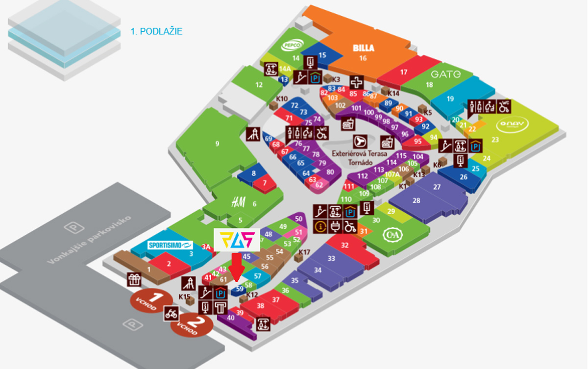 Predajňa Arašid - Bratislava - Bory Mall Predajňa Arašid - Bratislava - Bory Mall