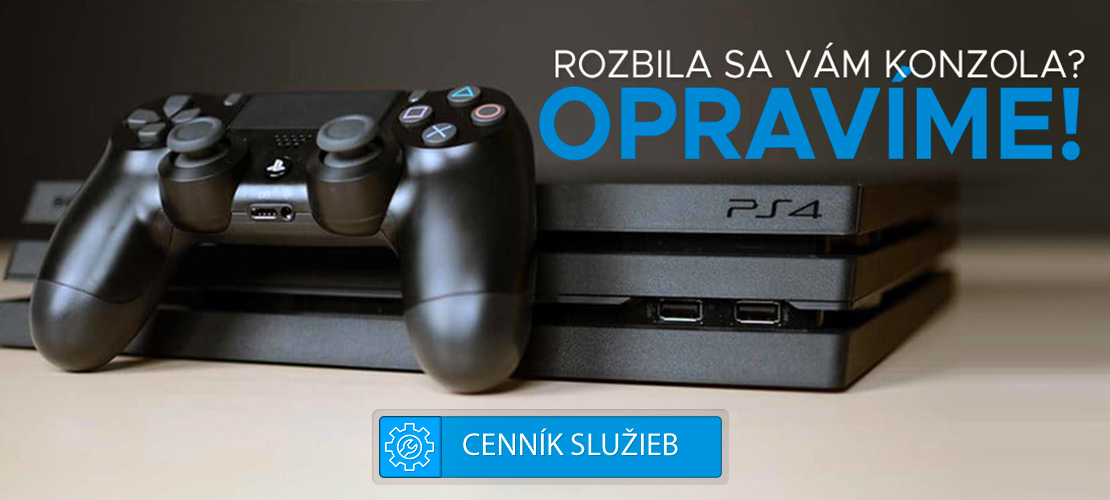 Rozbila sa Vám konzola alebo ovládač? Opravíme!